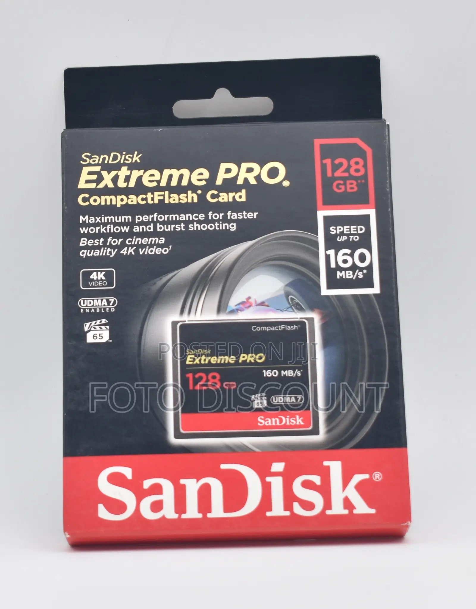 Sandisk 128gb Extreme Pro Compactflash Memory Card (160mb/S)
