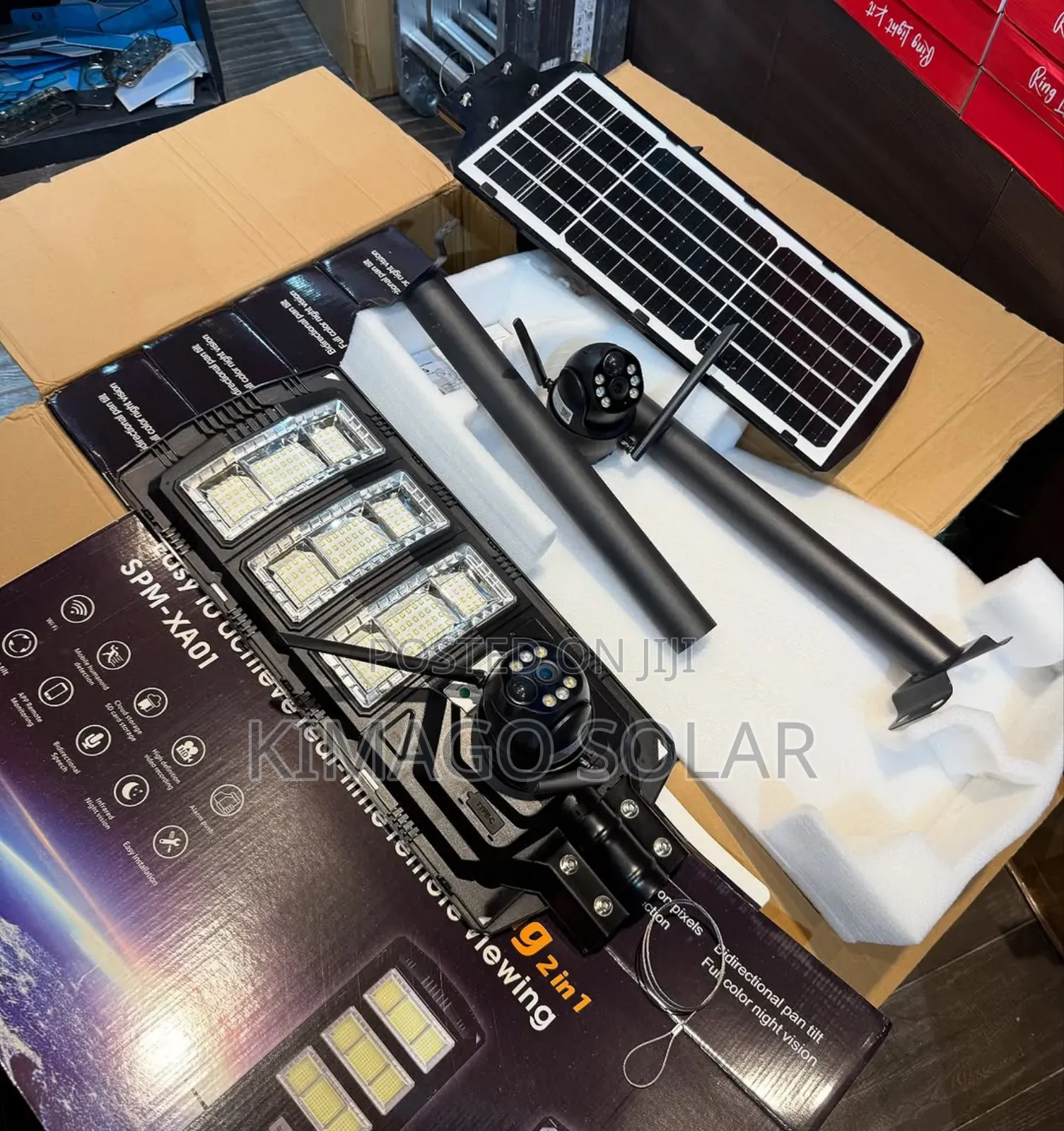 CCTV Solar Light 450w Double Security in One Device