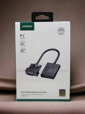 Ugreen 50945 Vga to Hdmi Adapter With Audio Support 15cm