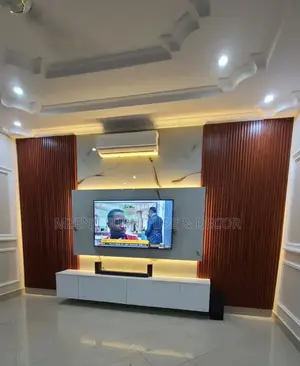 Tv Stand Decorations With Pannel