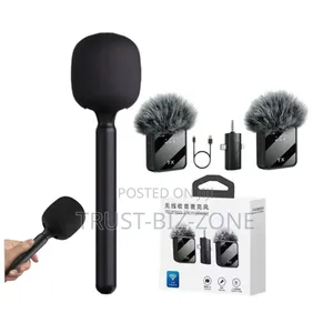 Wireless Microphone Double 3in1 and Mic Handheld Stick For