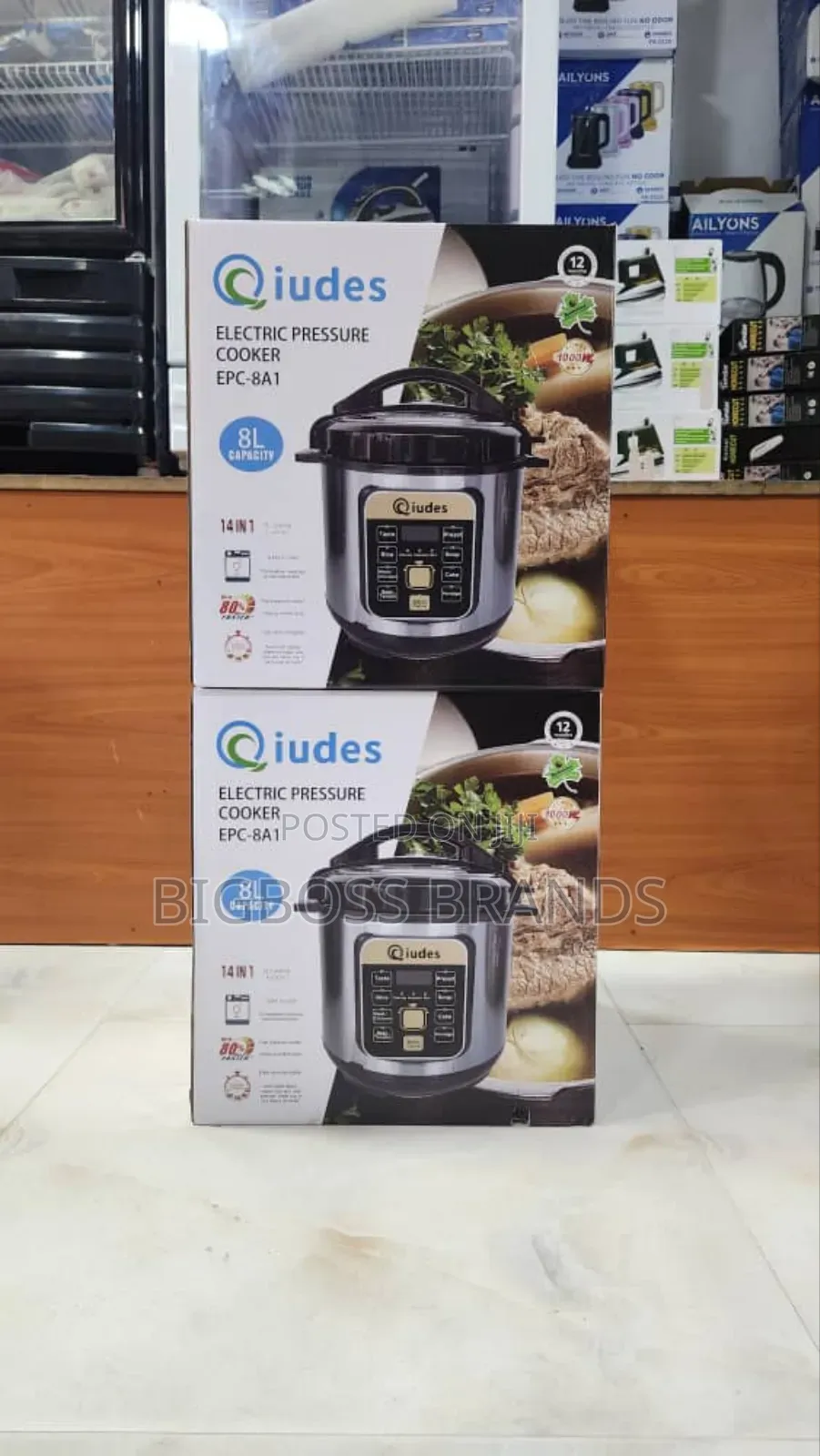 Qiudes Pressure Cooker Lita 8