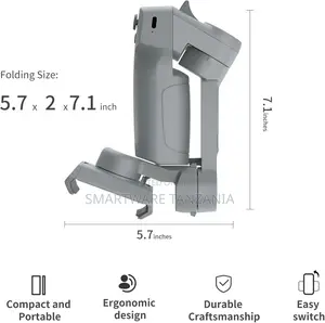 Porodo 3-axis Gimbal Stabilizer With Ai Face Object Track