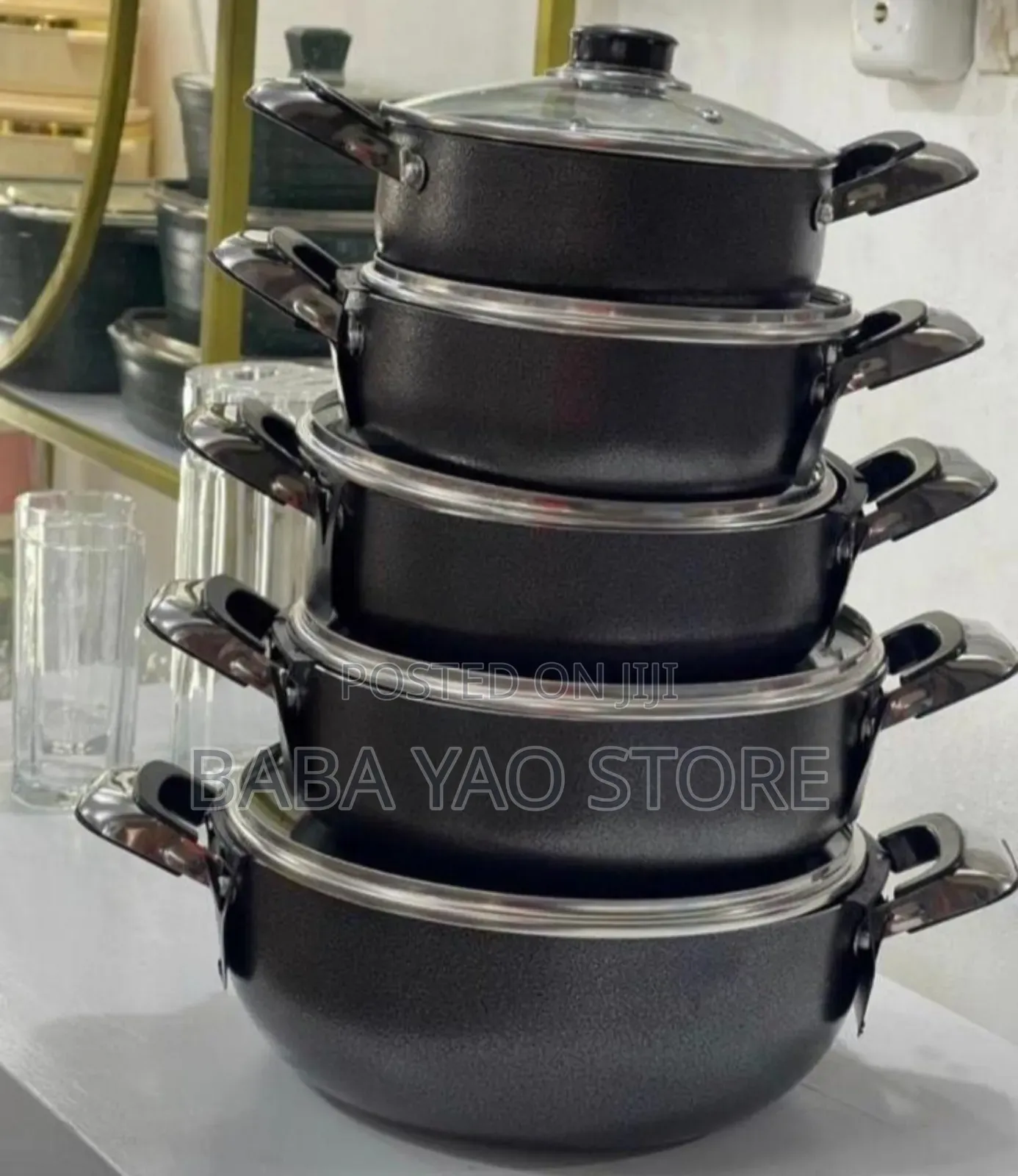 5pcs Concord Kitchen Non-Stick Cookware Utensils Set.