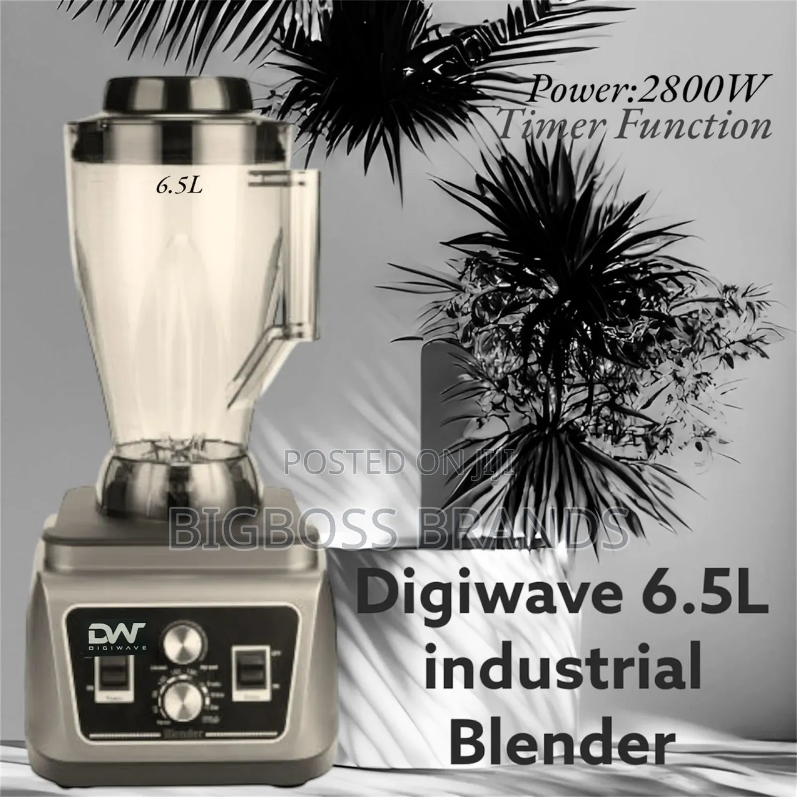 Digiwave 6.5l Commercial Blender With Timer