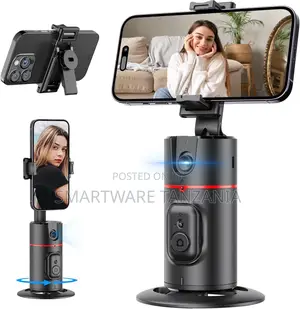 Phone Holder With Ai 360° Face Tracking and Remote Control
