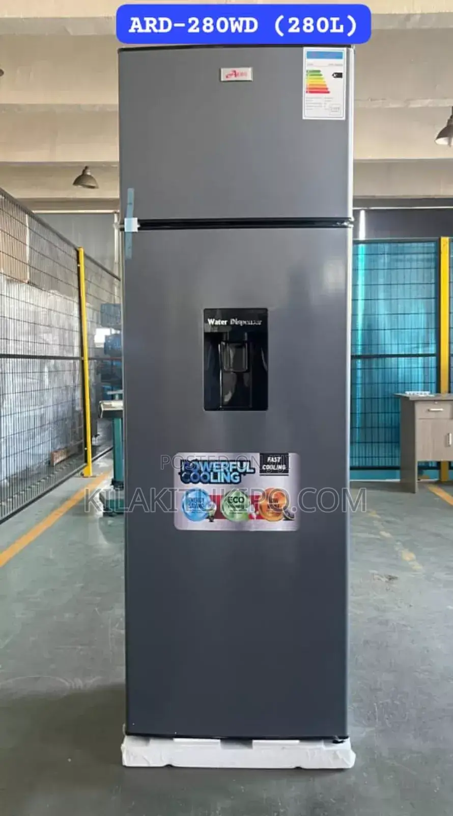 Aero Double Door Refrigerator With Water Dispenser 280l