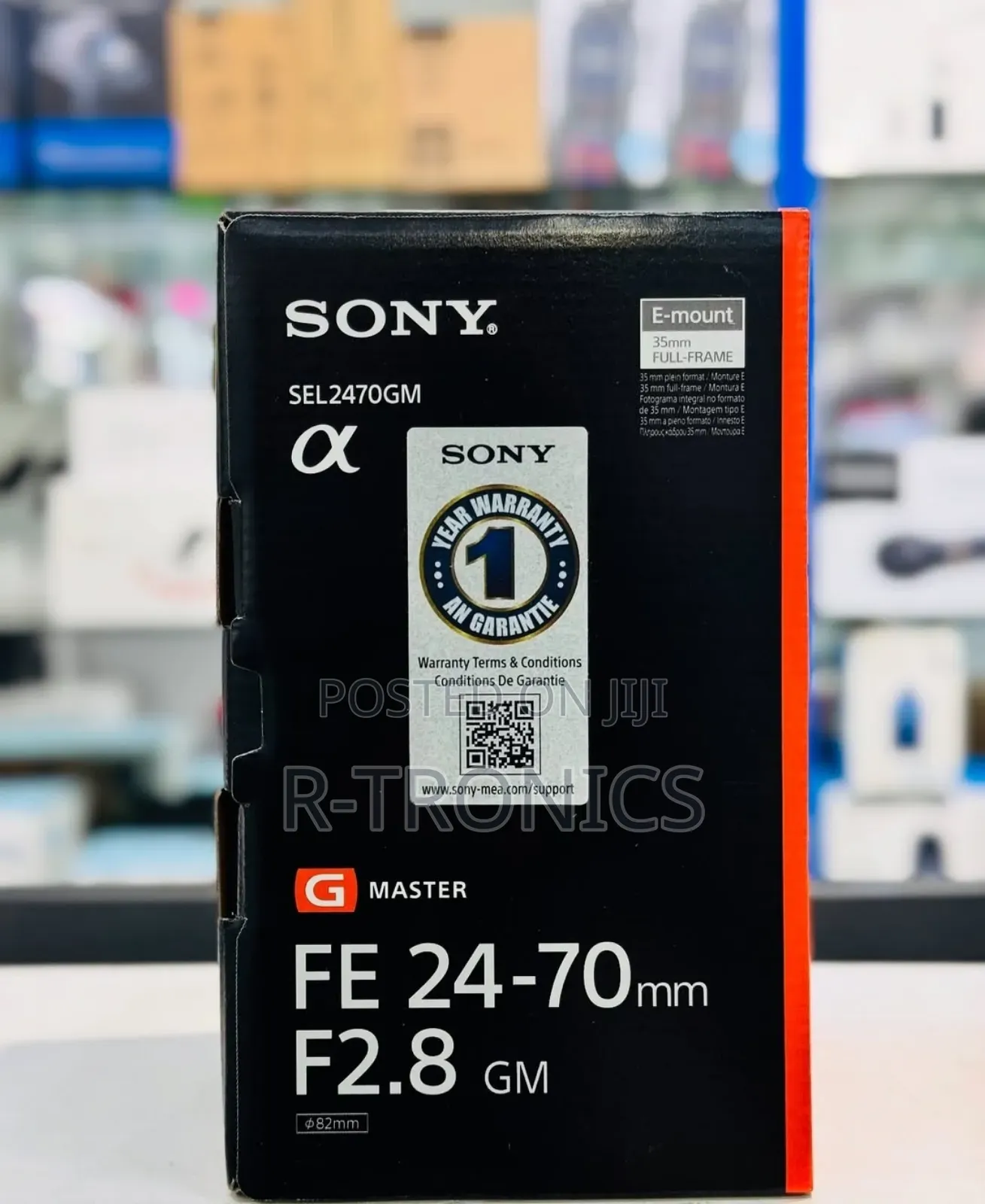 Sony Fe 24-70mm F/2.8 Gm Emount Camera Lens