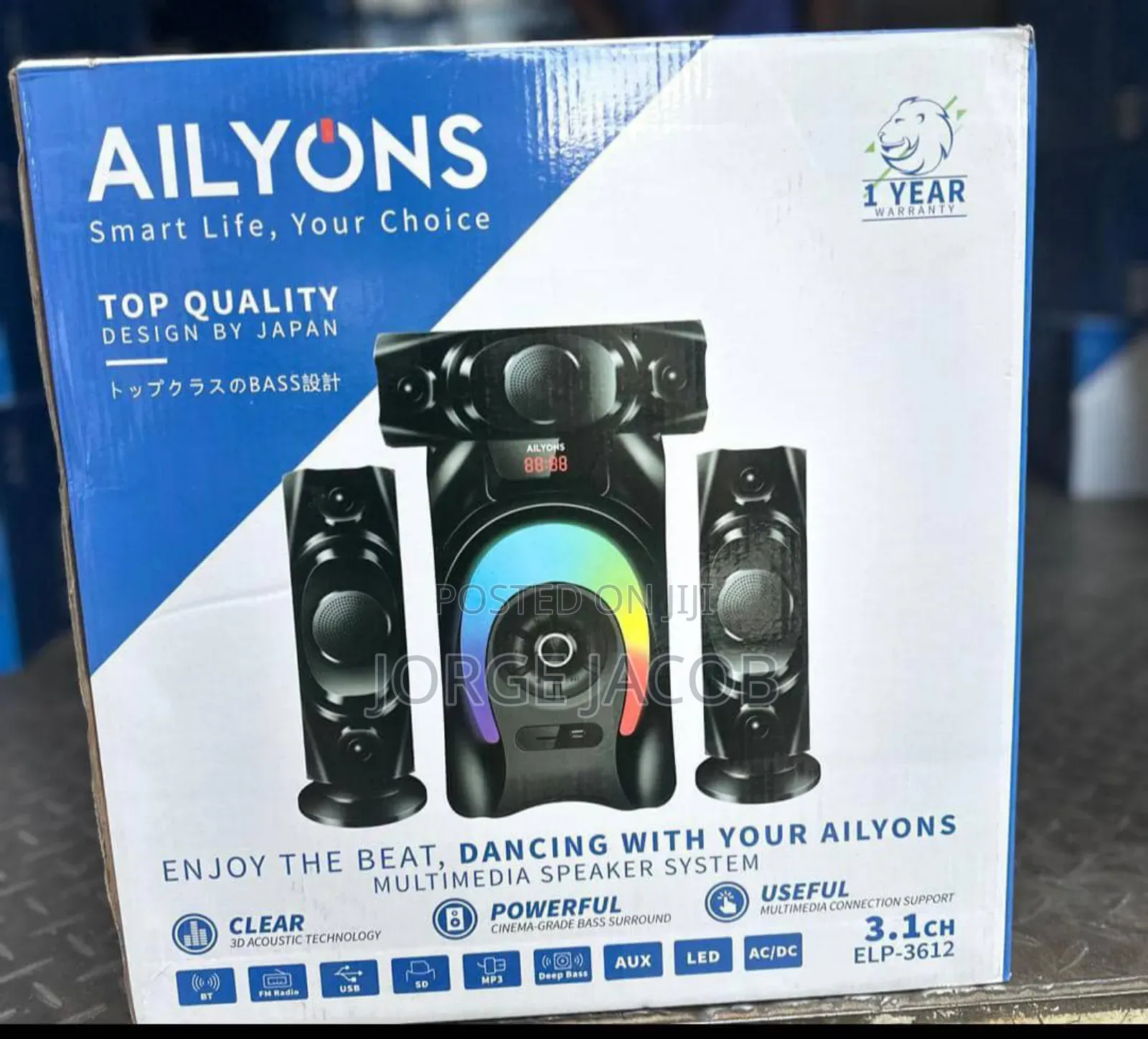 Ailyons Subwoofer Elp- 3602