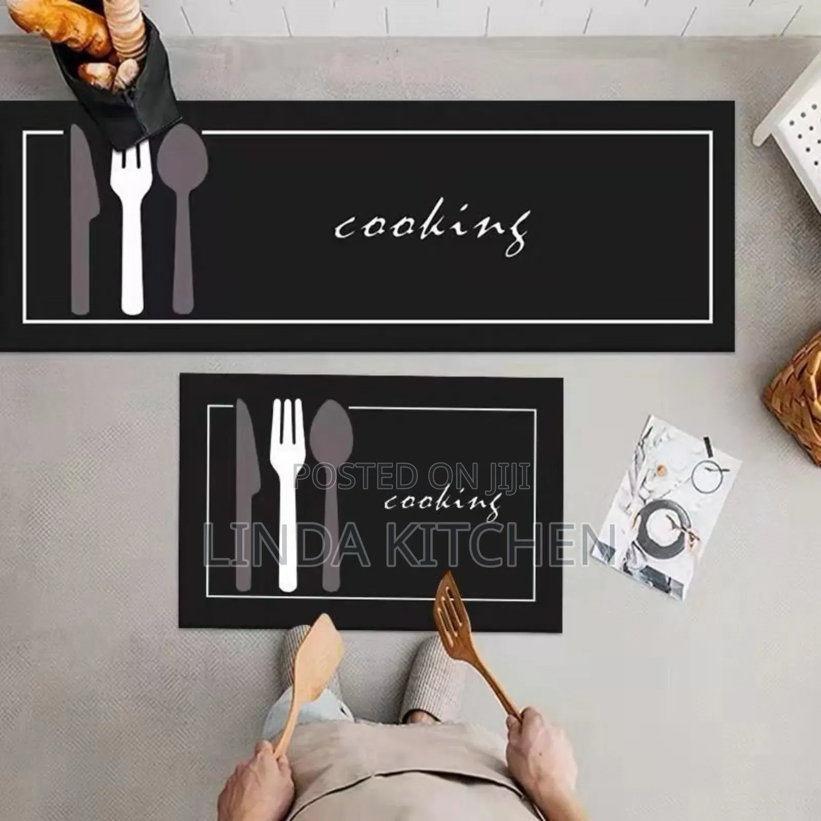 2 in 1 Waterproof Kitchenmat