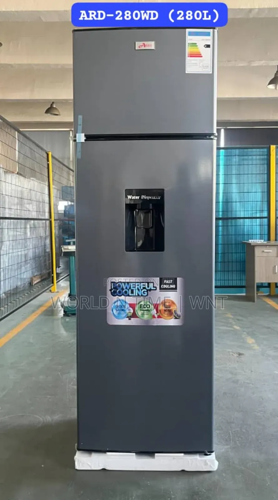 Aero Double Door Refrigerator Water Dispenser 280l Ard-280wd