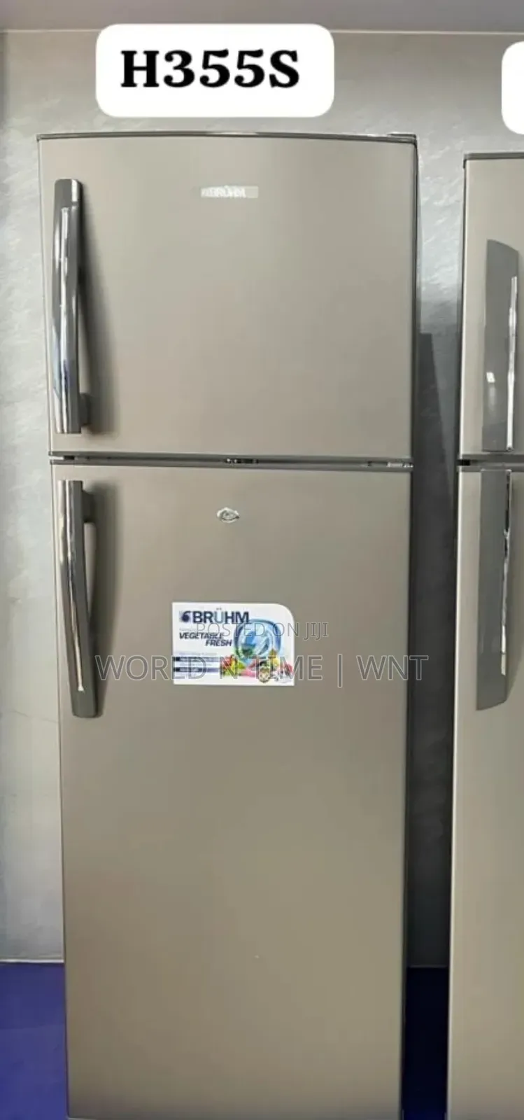 Brühm Double Door Refrigerator 290l (Brd-H355s) Grey
