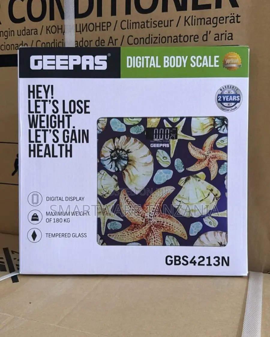 Geepas Digital Personal Body Scale - Easy Read Display