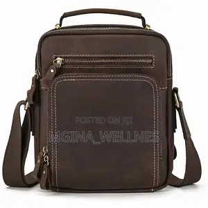 Brown Pure Leather Shoulder Bag