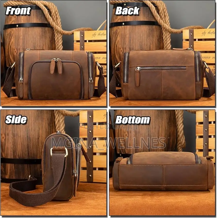 Multi-Pocket Fashion Messenger Bag for Men