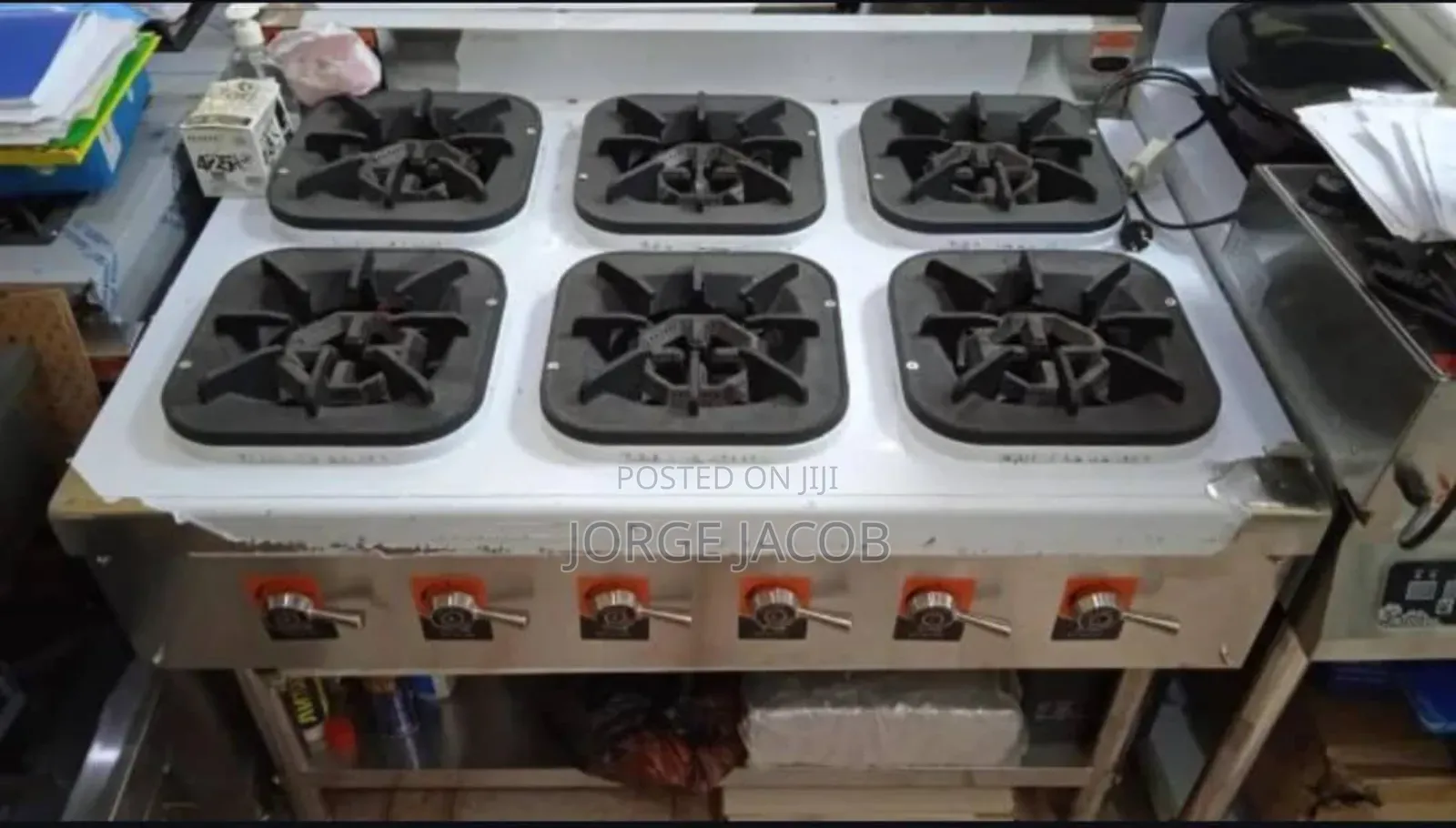 Six-Burner Gas Stove for Commercial Restaurant