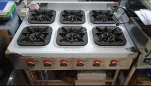 Six-Burner Gas Stove for Commercial Restaurant