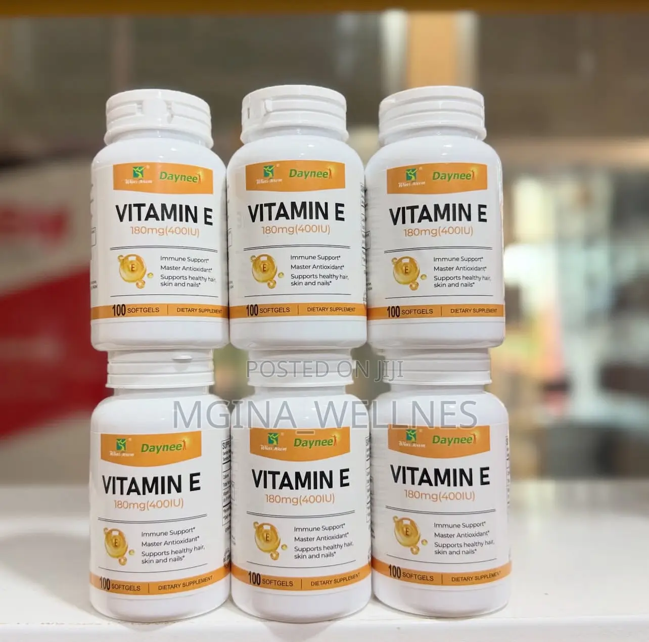 Vitamin E Supplement 180mg (400iu) Per Soft Gel