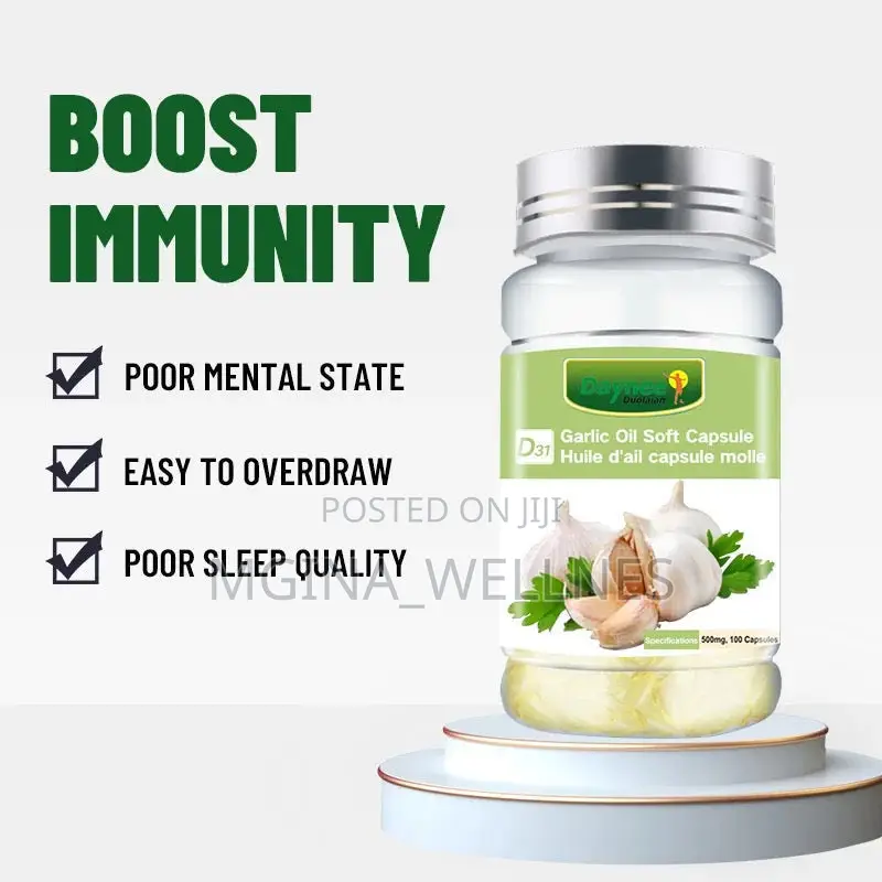Garlic Oil Soft Capsules for Bp Cholesterol