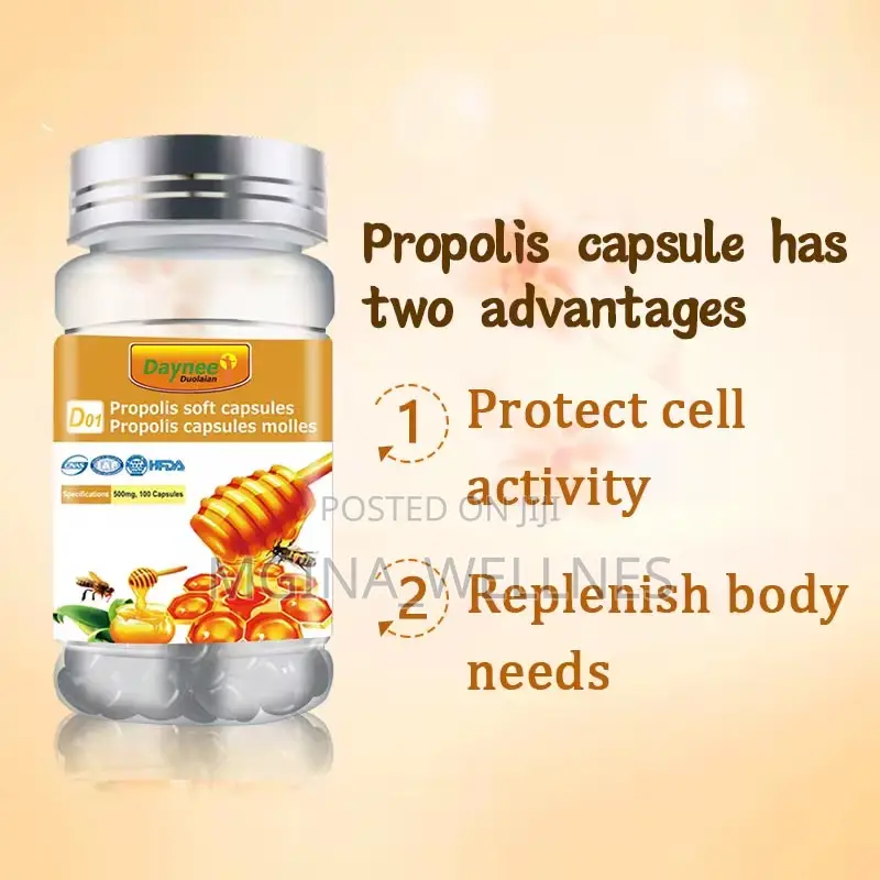 Propolis Soft Capsules, Derived From Bee Propolis