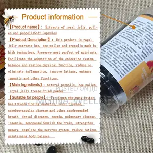 Propolis Soft Capsules, Derived From Bee Propolis