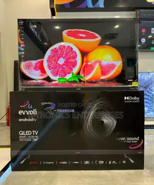 Evvoli 50" Qled Android Smart Tv Inbuilt Evvo Sound Bar