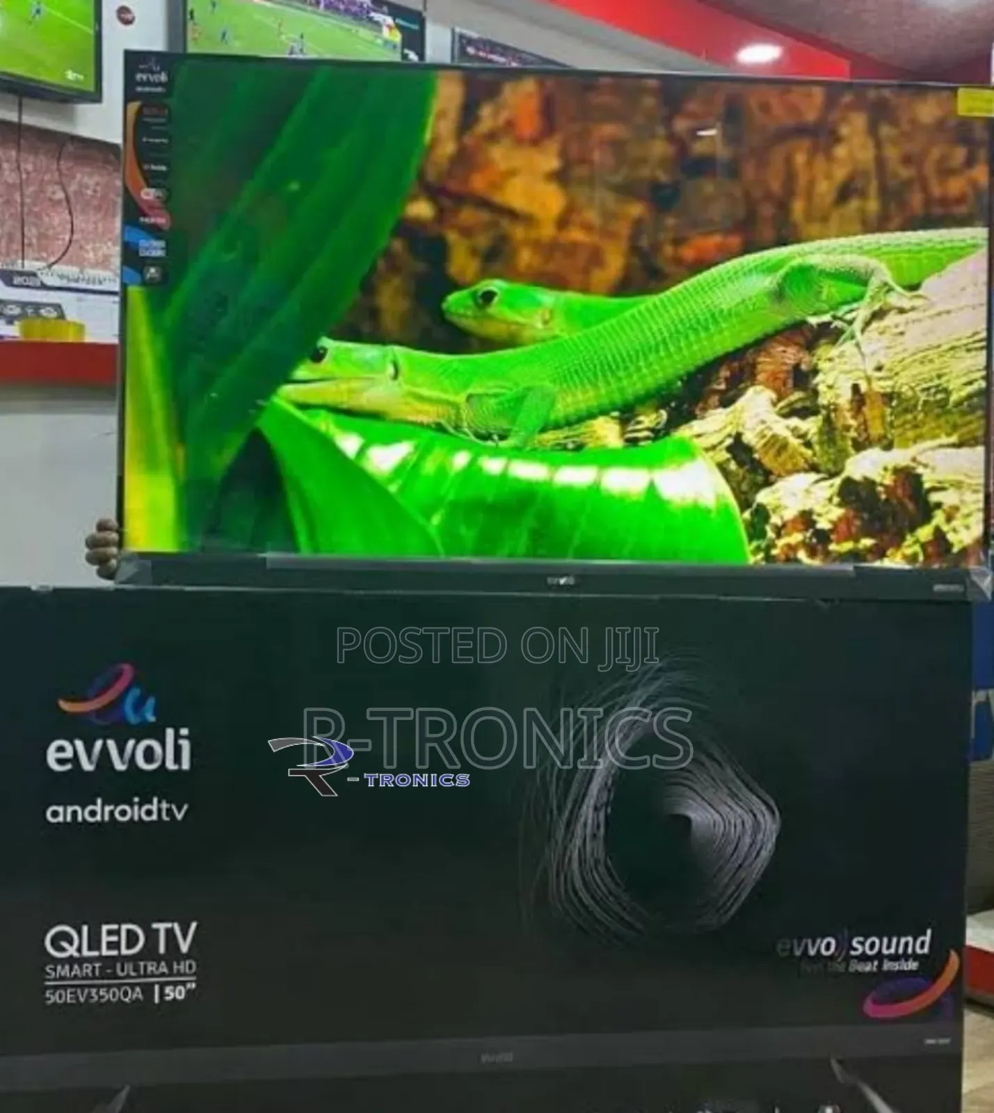 Evvoli 50" Qled Android Smart Tv Inbuilt Evvo Sound Bar