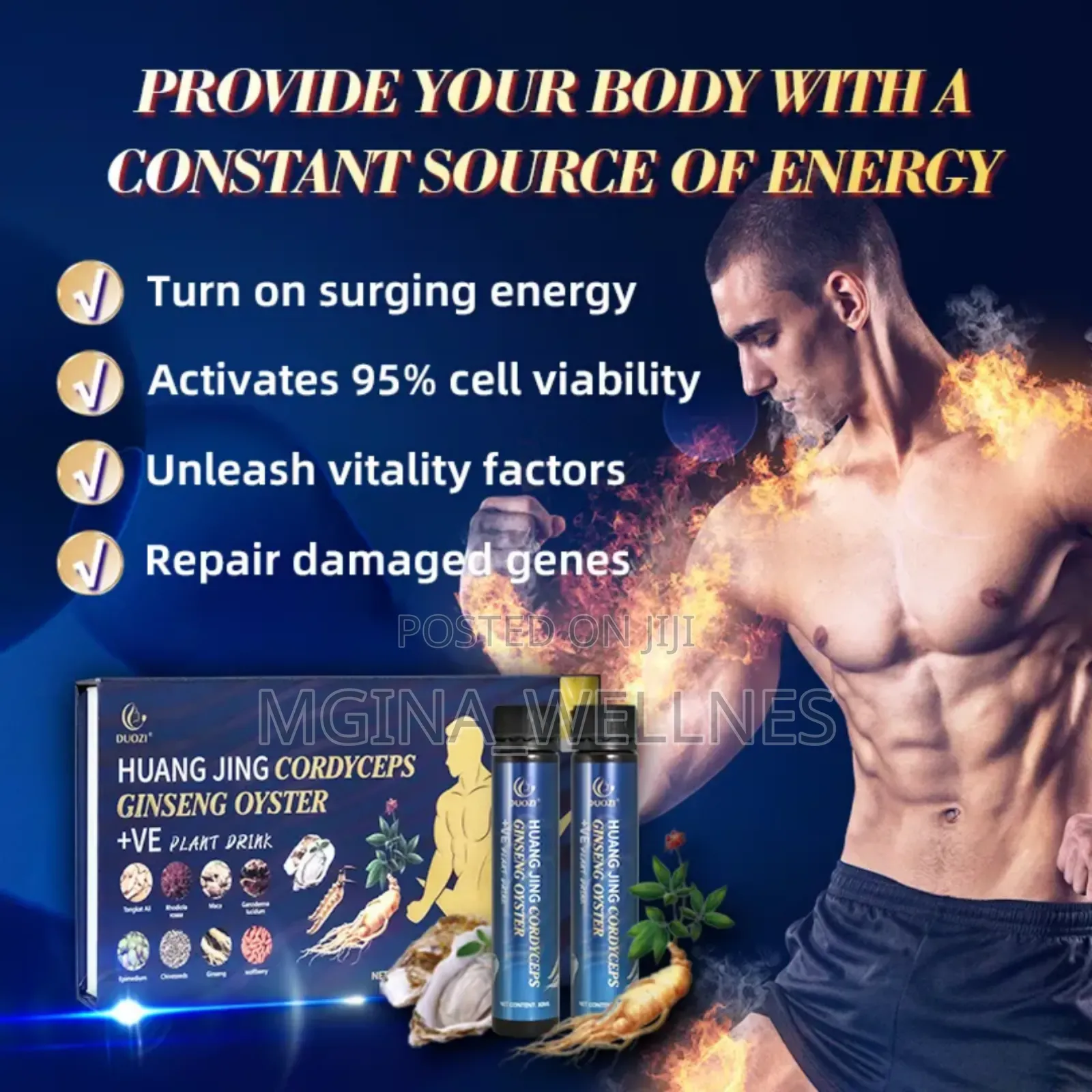 Ginseng Super Men Power Drinks 10 Bottles of 30mls