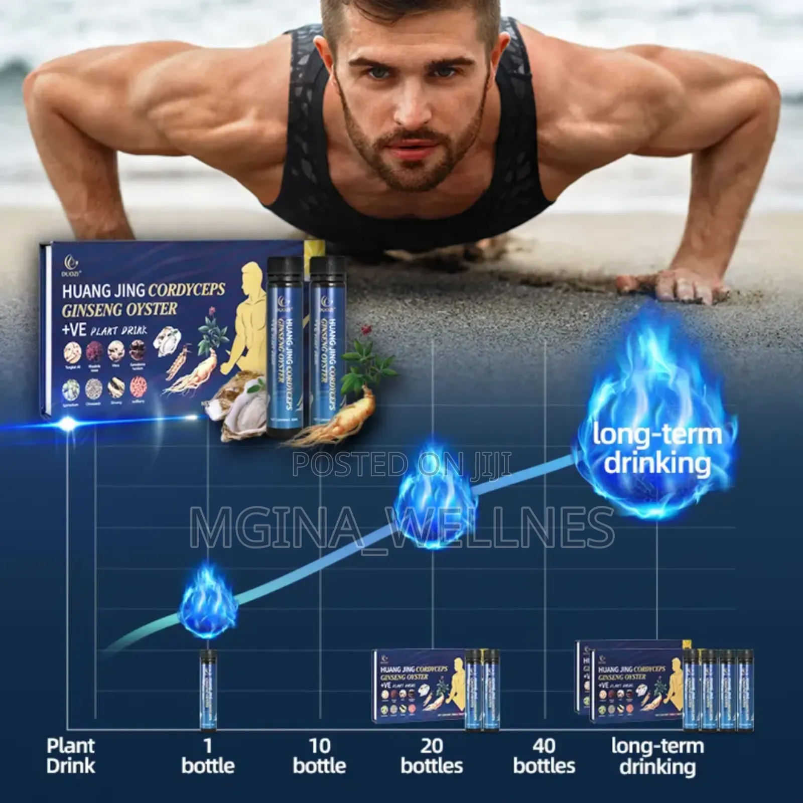 Ginseng Super Men Power Drinks 10 Bottles of 30mls
