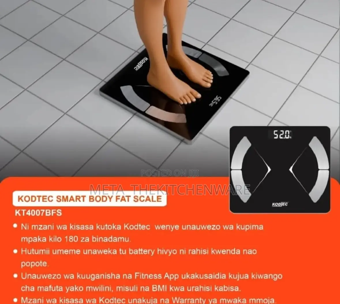 Kodtec Smart Body Fat Scale 180kg