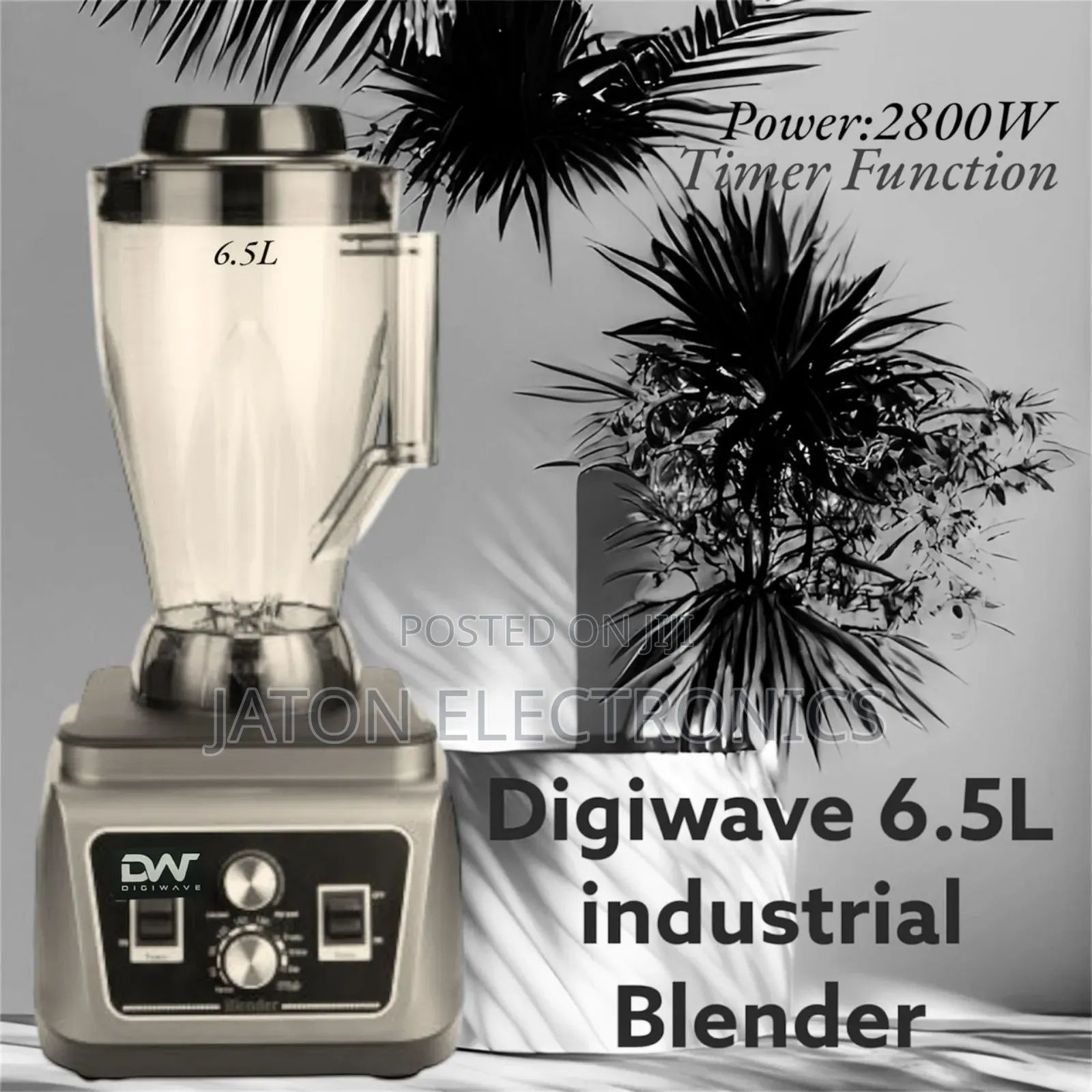 Digiwave 6.5l Commercial Blender With Timer at 