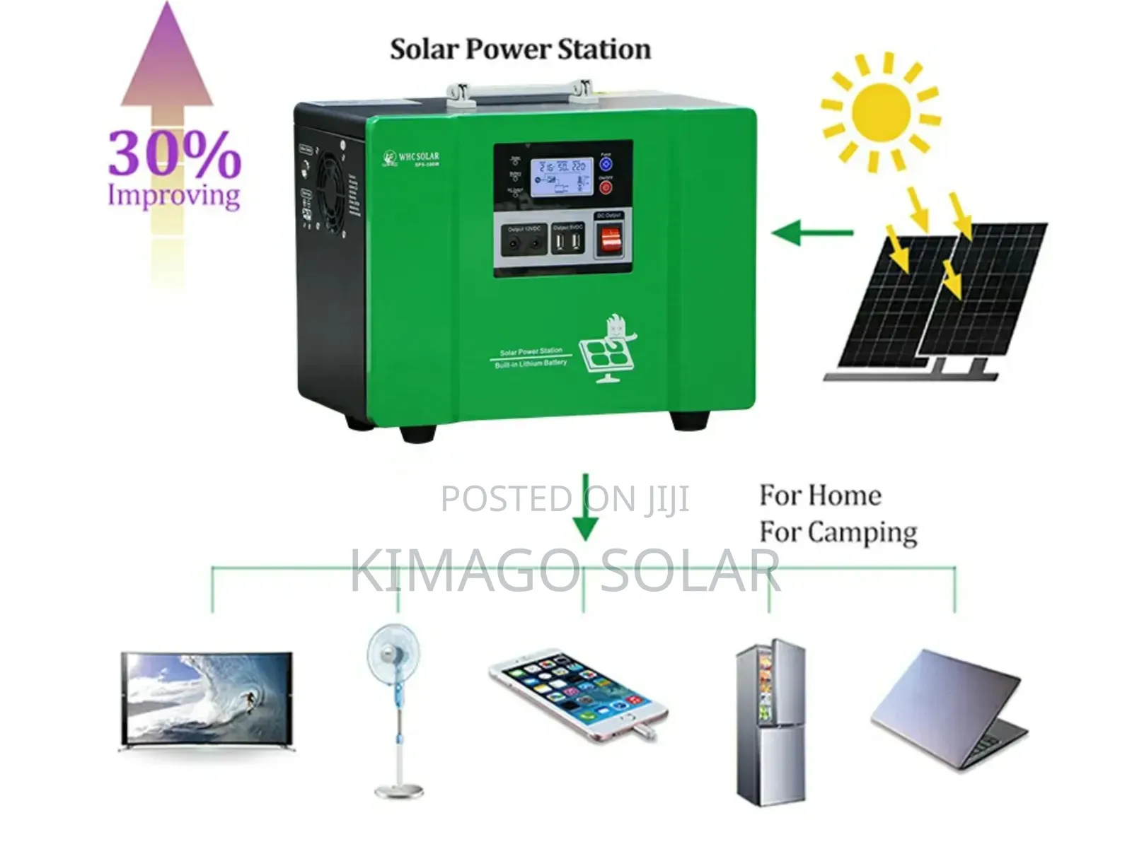 Solar Power 500w Mfumo Madhubuti Wa Umeme Wa Nyumbani