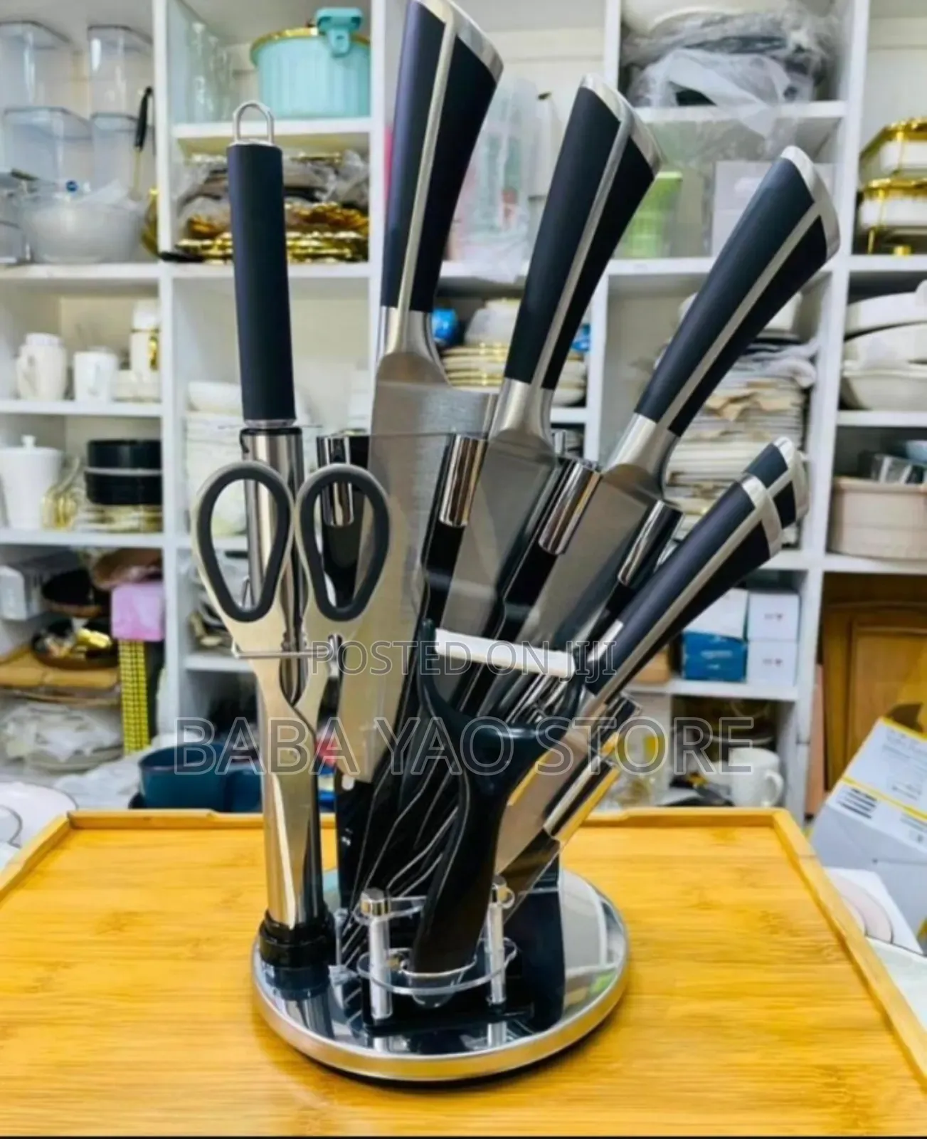 7pcs High-Grade Kitchen Knife Set/Scissor Knife Set Holder