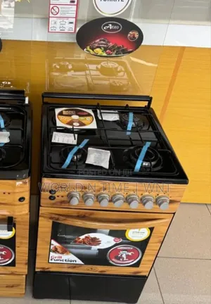 Aero 50cm Cooker 3gas Burners 1electr Plates Agc-5531wd Wood