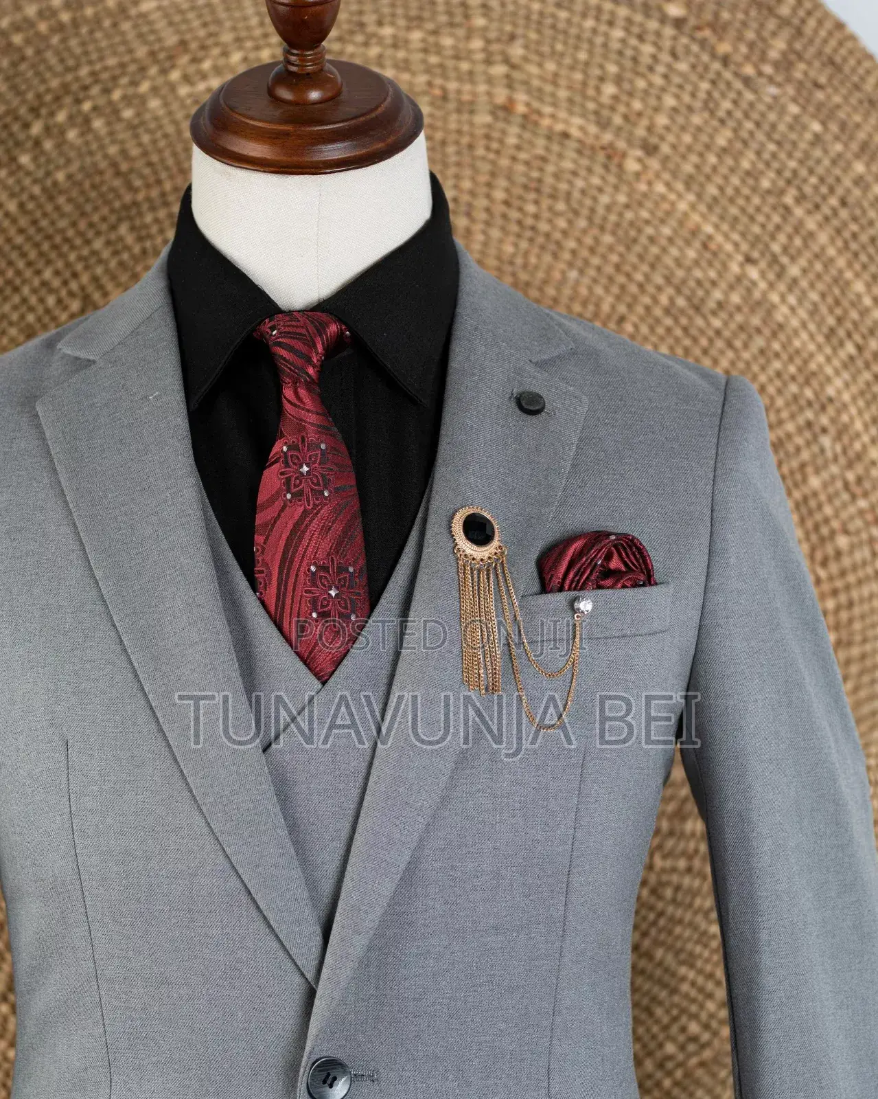 Grey Suit Material