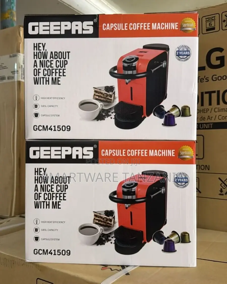 Geepas Capsule Coffee Machine, Single Serve Coffee Brewer