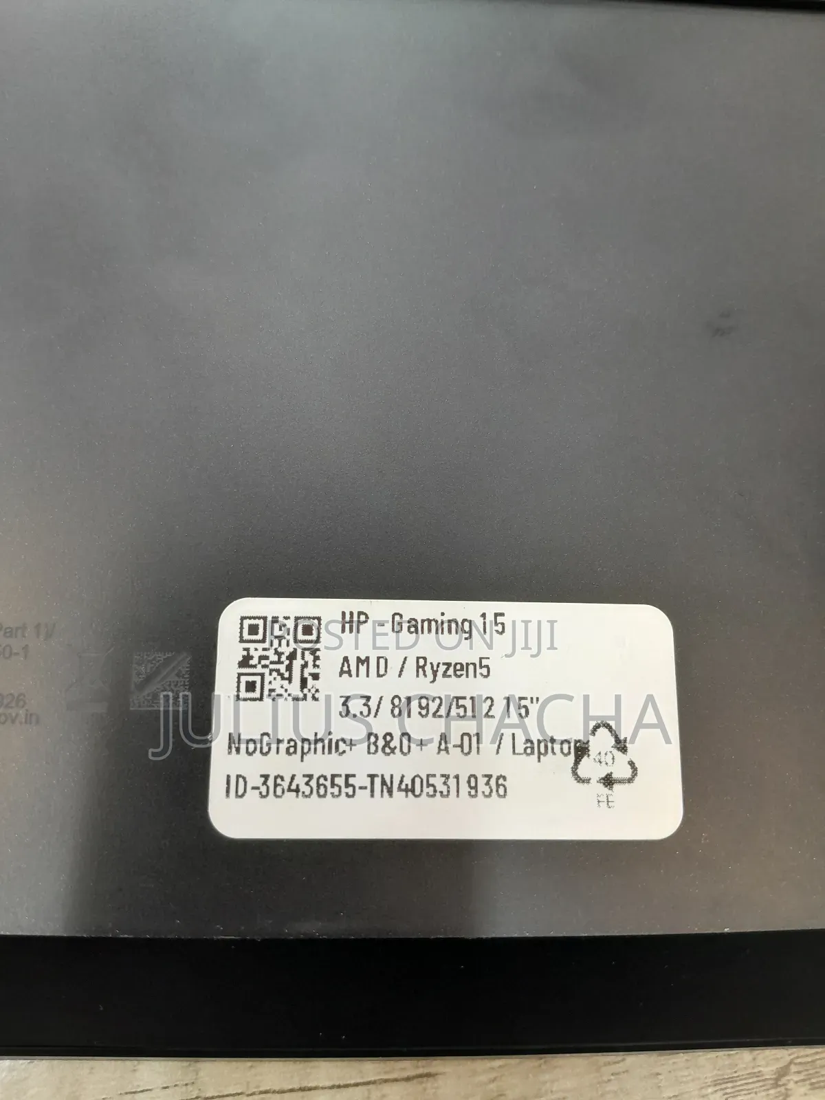 Laptop HP 8GB AMD Ryzen 5 SSD 512GB