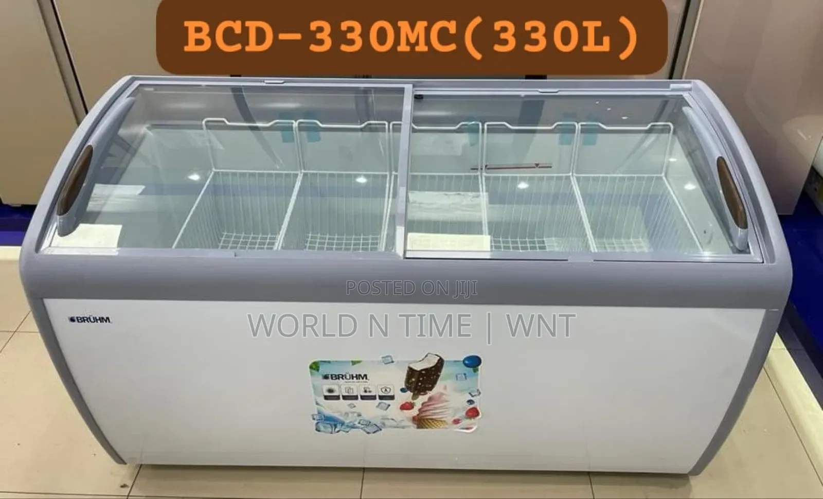 Brühm Showcase Freezer (Flat) 314l (Bcd-356m)