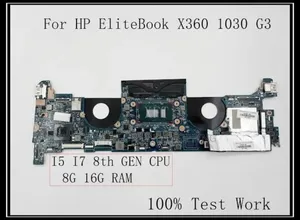 Hp Elitebook X360 1030 G4 Motherboard L75101-001 Intel I5