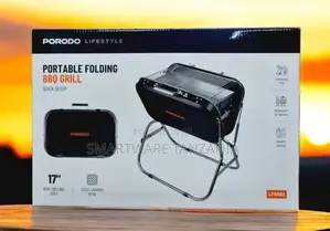Porodo Portable Folding BBQ Grill With Steel Cooking Mesh