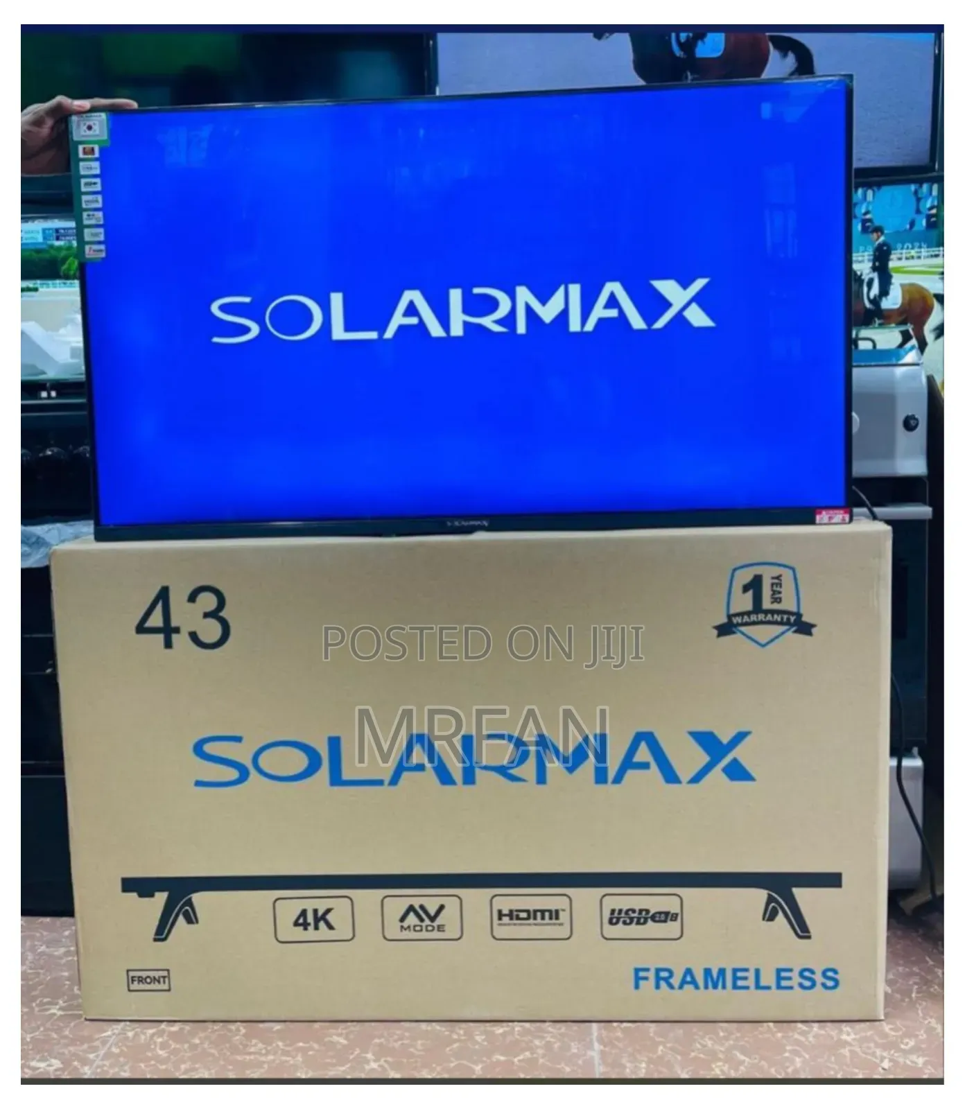 Solarmax Tv Inch 43 Frameless Double Hd