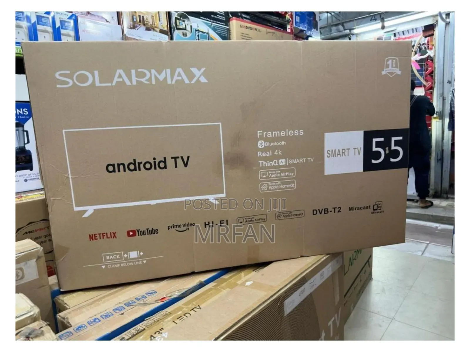 Solarmax Frameless Smart Tv 55 Inch