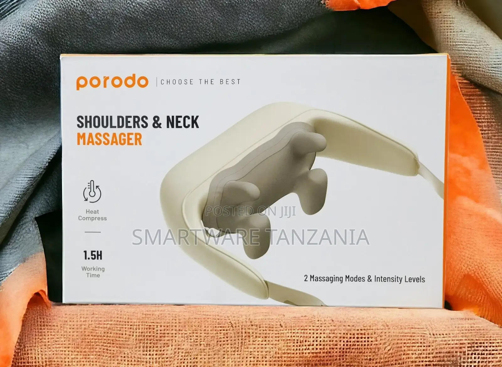 Porodo Neck Shoulder Kneading Massager With Heat Compress