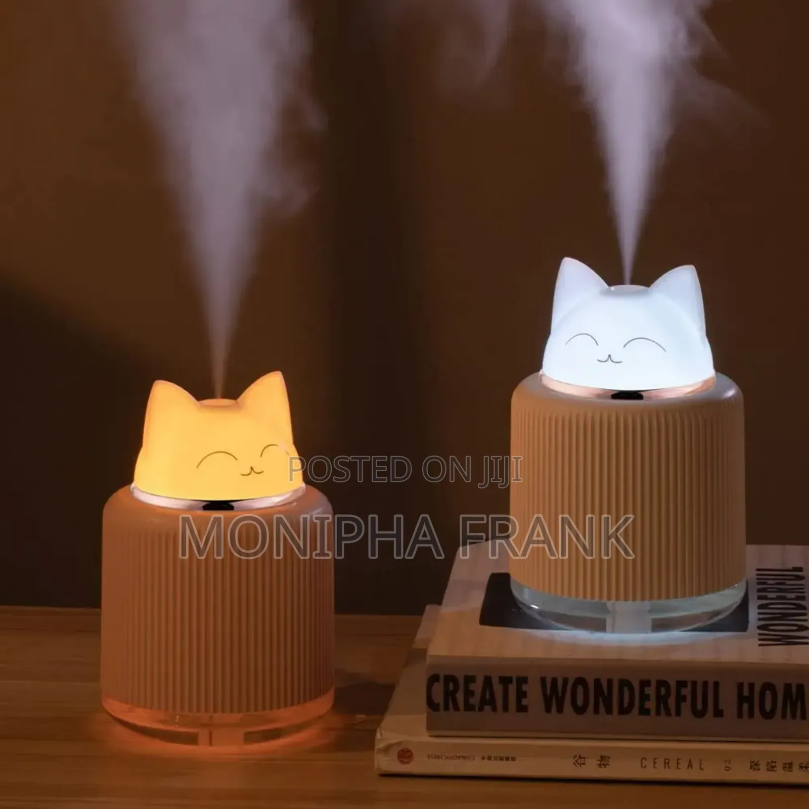 Cute Lamp Humidifier, Potable Cute Cat Shape