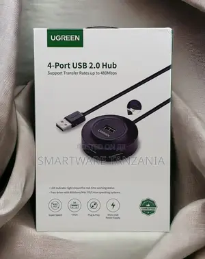 Ugreen Usb 2.0 4-port Hub 480mbps Data Transfer Adapter