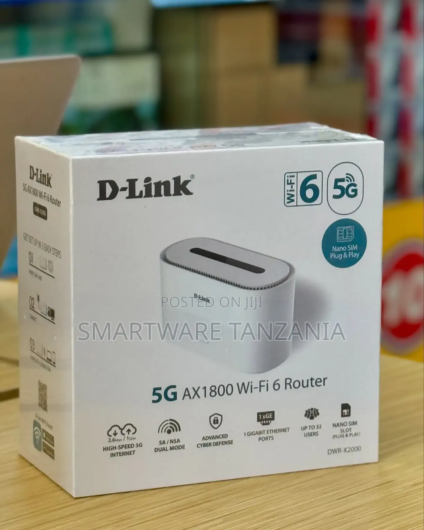 D-link Dwr-x2000 5g Ax1800 Wifi 6 Dual Wan Mobile Router