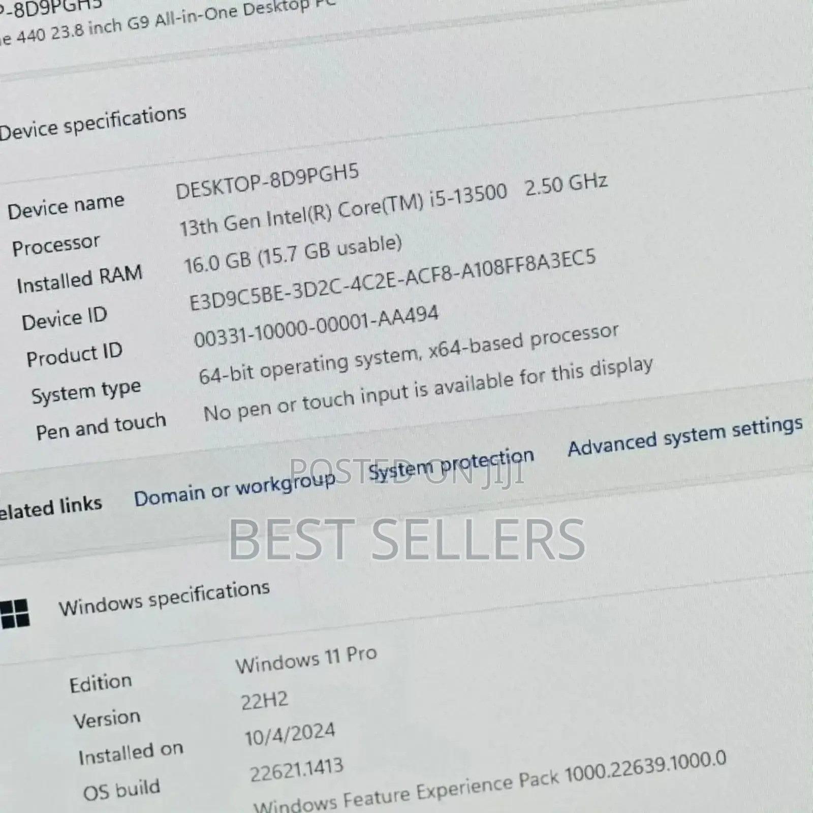 New Desktop Computer HP 16GB Intel Core I5 SSD 512GB