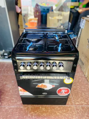 Photo - *Aero 60cm X 60cm Gas Cooker 3 Gas Burners + 1 Electric Hot
