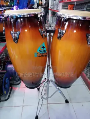 Original Conga/ Tumba Drums With Stands Ngoma Imara Sana