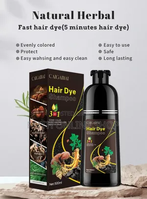 3 in 1 Black Hair Dye Shampoo 500gm